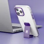 قاب چرمی مدل مورفیکس کلارا IMD برای iPhone 14 Pro (6.1 اینچ) - Deep Purple - برند لِوِلو Levelo - تصویر 2