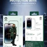محافظ صفحه نمایش 3D Curved Pro برای iPhone 15 Plus - Clear - برند گرین لاین Green lion - تصویر 4