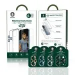 گلس و لنز ضدضربه 360 درجه  4 در 1 برای آیفون 13 (6.1 اینچ) - طلایی - برند گرین لاین Green lion - تصویر 3