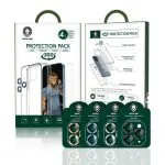 گلس و لنز ضدضربه 360 درجه  4 در 1 برای آیفون 13 (6.1 اینچ) - طلایی - برند گرین لاین Green lion - تصویر 4