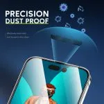 محافظ صفحه‌نمایش گلس‌ای  سه بعدی Desert Round Edge برای iPhone 13/13 Pro/14 (6.1 اینچ) - Cl - برند گرین لاین Green lion - تصویر 2