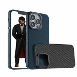 قاب Green Carbon Pro با حلقه دوربین فلزی برای iPhone 13 Pro Max (6.7 اینچ) - آبی - برند گرین لاین Green lion - تصویر 2