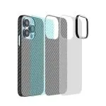 قاب Green Carbon Pro با حلقه دوربین فلزی برای iPhone 13 Pro Max (6.7 اینچ) - آبی - برند گرین لاین Green lion - تصویر 4