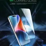 محافظ صحنه 3D Corning Pro برای iPhone 15 Pro Max - Clear - برند گرین لاین Green lion - تصویر 8