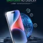 محافظ صحنه 3D Corning Pro برای iPhone 15 Pro Max - Clear - برند گرین لاین Green lion - تصویر 9