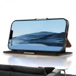 کیف پول چرمی  PU برای iPhone 13 Pro (6.1 اینچ) - قهوه ای - برند گرین لاین Green lion - تصویر 2