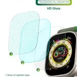 محافظ کامل شفاف گلس ای Ultra HD برای اپل واچ 49 میلی متری - شفاف - برند گرین لاین Green lion - تصویر 10