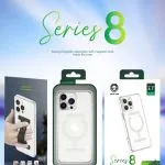 قاب شفاف سری 8 با نوار جذب مغناطیسی قوی برای آیفون  - برند گرین لاین Green lion - تصویر 3