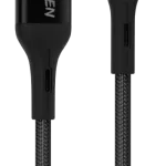 کابل لایتنینگ بافته  1.2m 2A - مشکی - برند گرین لاین Green lion