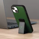 قاب چرمی Morphix Gripstand iPhone 14 Plus - Forest Green - برند لِوِلو Levelo - تصویر 4