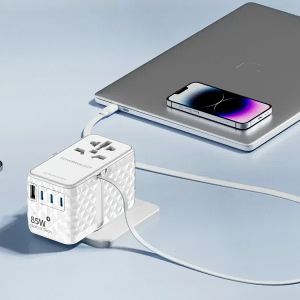 شارژر دیواری پاورولوژی مدل P65W4PD - تصویر 2