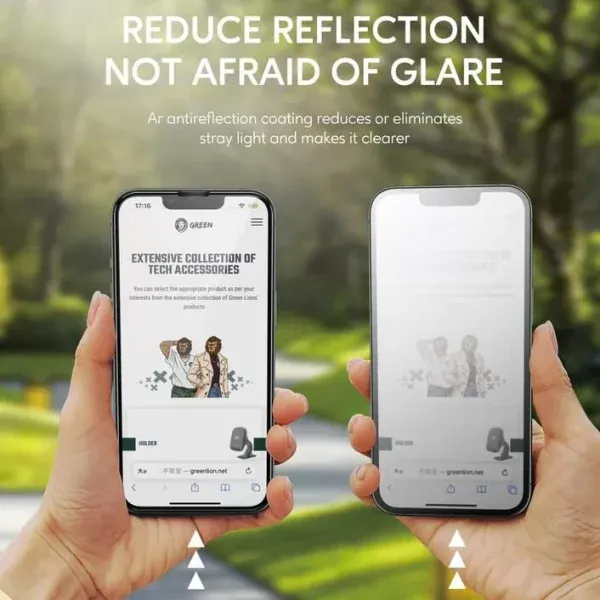 محافظ صفحه نمایش ای شفاف ضد انعکاس  برای iPhone 13 Pro Max (6.7 اینچ) - برند گرین لاین Green lion
