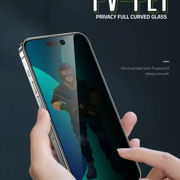 محافظ صفحه نمایش ای سه بعدی PET HD  برای iPhone 14 Pro Max (6.7 اینچ) - Clear - برند گرین لاین Green lion