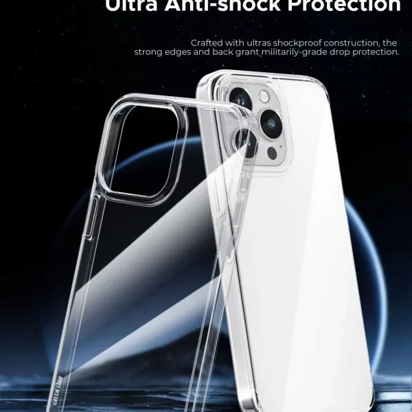 قاب Crystal Clear برای iPhone 15 Pro Max - Clear - برند گرین لاین Green lion
