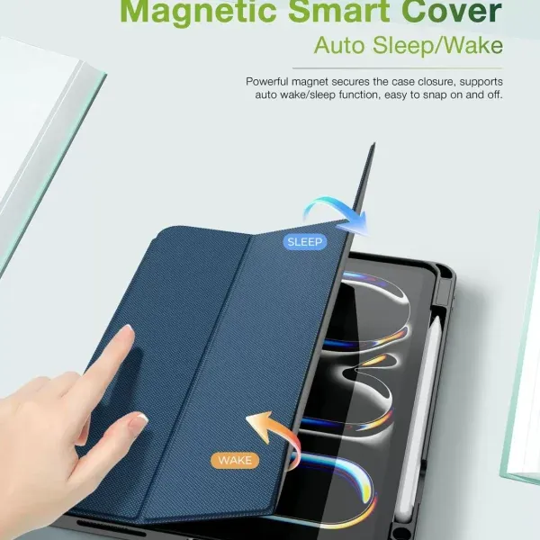 قاب ممتاز Hogo با مداد نگهدارنده برای iPad Pro Air 13 اینچی - بژ - برند گرین لاین Green lion - تصویر 7