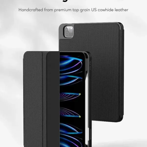 قاب ممتاز Hogo با مداد نگهدارنده برای iPad Pro 12.9 اینچی -مشکی - برند گرین لاین Green lion - تصویر 5