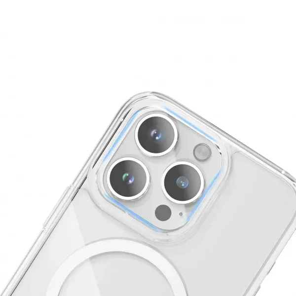 قاب گلس ای شفاف Magsafe برای iPhone 15 Pro Max - Clear - برند گرین لاین Green lion - تصویر 4