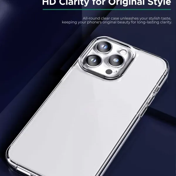 قاب Crystal Clear برای iP15 Plus - Clear - برند گرین لاین Green lion - تصویر 4