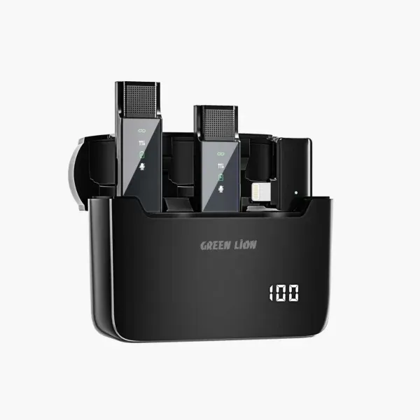 میکروفون 2 در 1 کانکتور لایتنینگ گرین لاین مدل GN2IN1DDMLTBK