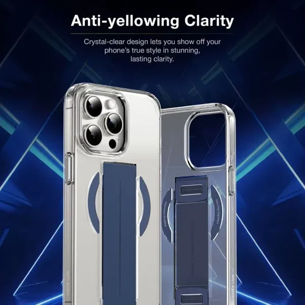 کیف گریپ MagSafe برای iP15Pro - آبی - برند گرین لاین Green lion - تصویر 4