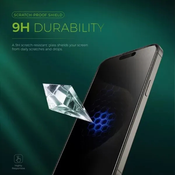 محافظ صفحه نمایش گرین لاین مدل Picasso 3D Privacy برای iphone 15 pro max - تصویر 4