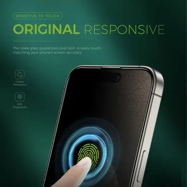 محافظ صفحه نمایش گرین لاین مدل Picasso 3D Privacy برای iphone 15 pro max - تصویر 7