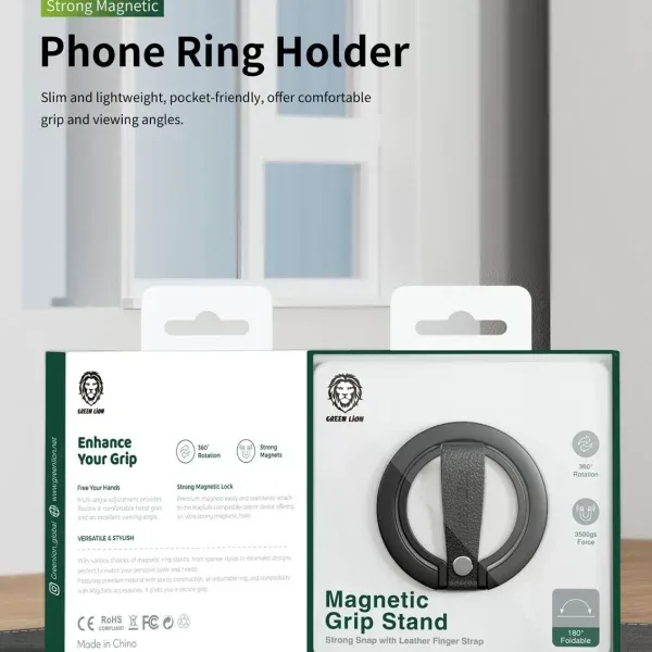 هولدر گوشی گرین لاین مدل GNMAGGRIP مگنتی