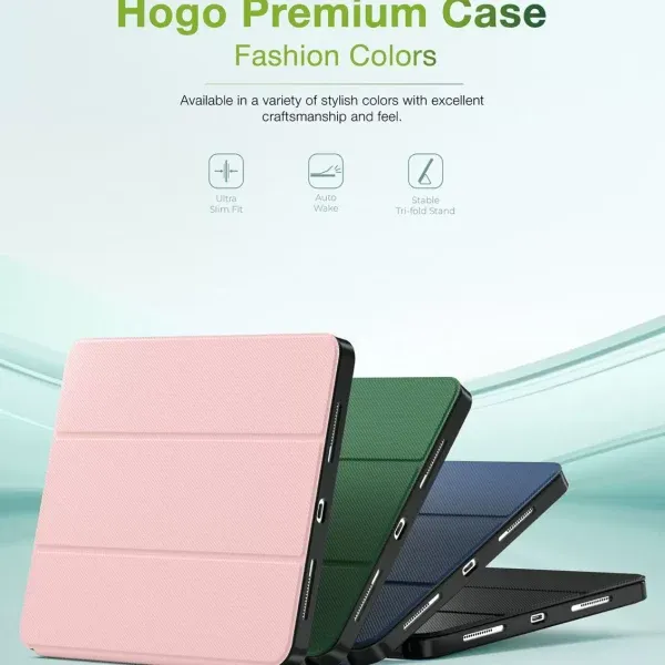 قاب ممتاز هوگو با جای مداد برای iPad Pro Air 13 اینچی - خاکستری تیره - برند گرین لاین Green lion - تصویر 7