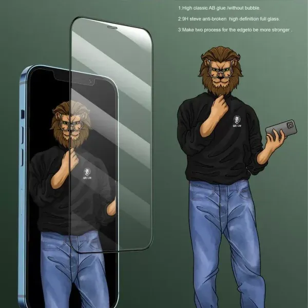 محافظ تمام صفحه Green 9H Steve Glass Strong برای iPhone 11 Pro - Clear  - برند گرین لاین Green lion