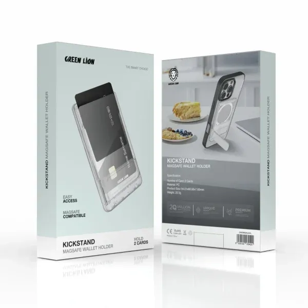 کیک استند جا کیف پول MAGSAFE- CLEAR - برند گرین لاین Green lion