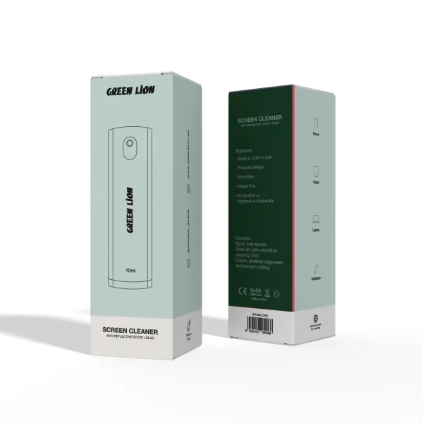 پاک کننده صفحه 10 میلی لیتر - آبی - برند گرین لاین Green lion
