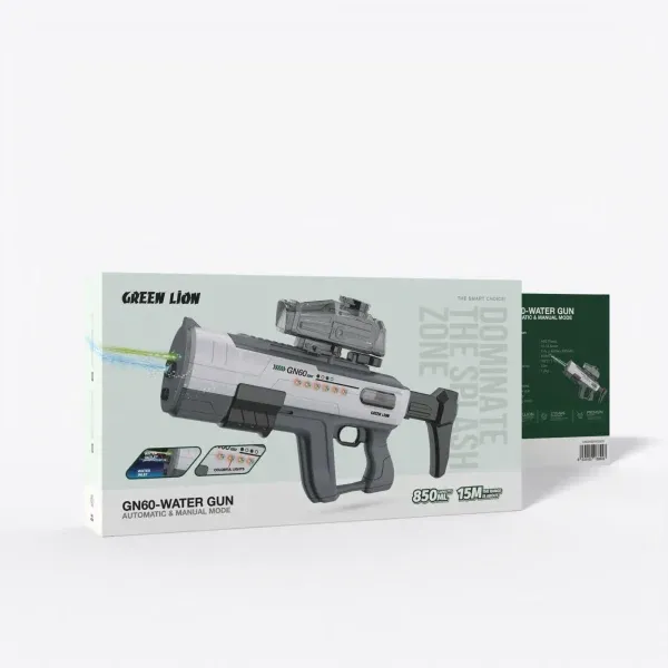 GN60 WATER GUN - حالت خودکار و دستی - خاکستری - برند گرین لاین Green lion