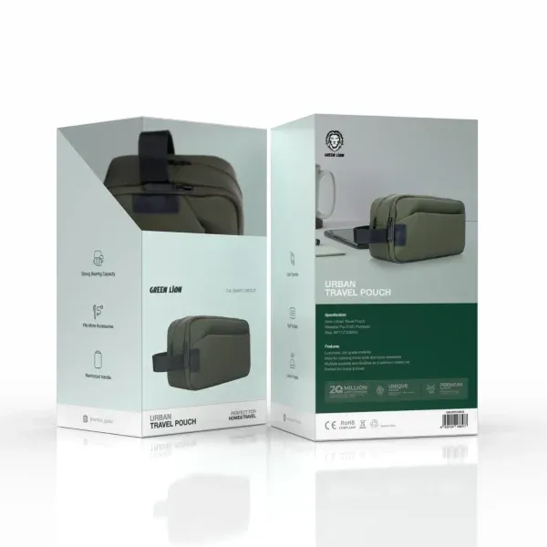 کیسه مسافرتی شهری - زیتون - برند گرین لاین Green lion