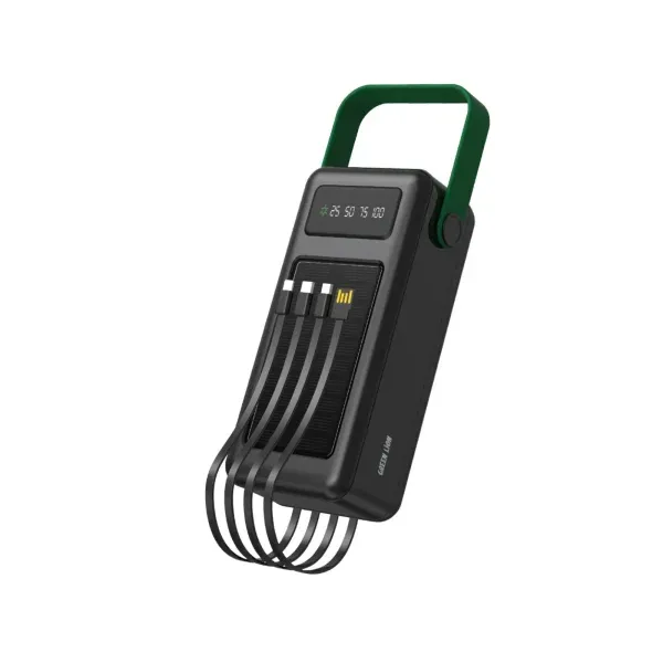 POWERBANK SOLAR MAX 50000MAH - مشکی - برند گرین لاین Green lion