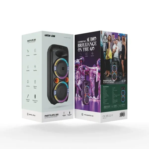 اسپیکر بلوتوث PARTYLIFE 300 - مشکی - برند گرین لاین Green lion