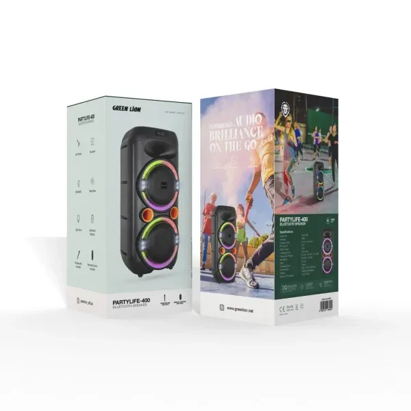 اسپیکر بلوتوث PARTYLIFE 400 - مشکی - برند گرین لاین Green lion