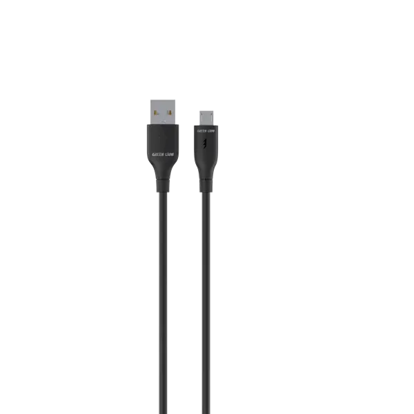 کابل USB A TO MICRO PVC 1M - مشکی - برند گرین لاین Green lion