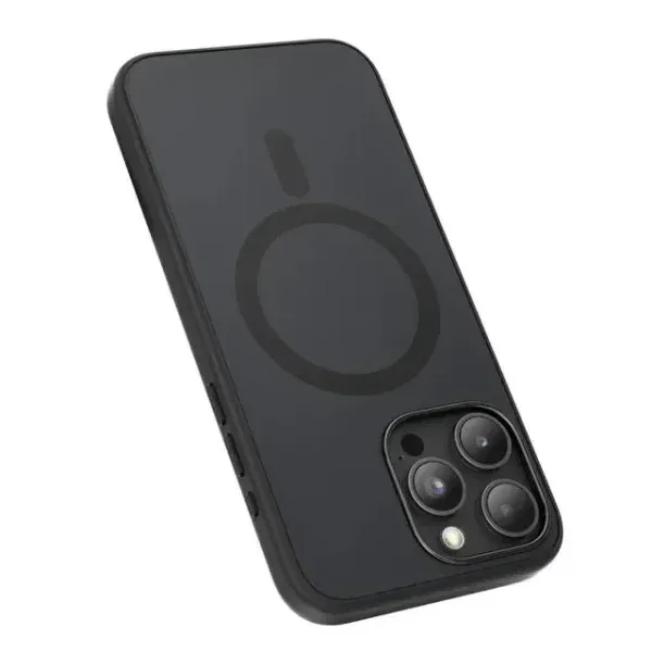 DUO LIQUID SILICON Case for iPhone 15 PROMAX - BLACK - برند گرین لاین Green lion