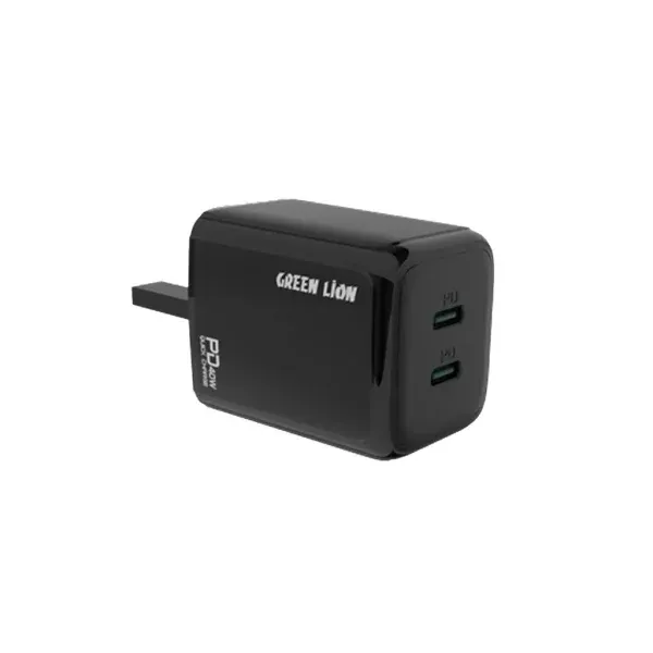سبز PD20W+PD20W کل: 40W بدون کابل Plug UK سبز تیره - برند گرین لاین Green lion