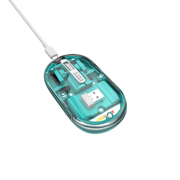 ماوس شفاف LITE - سبز - برند گرین لاین Green lion