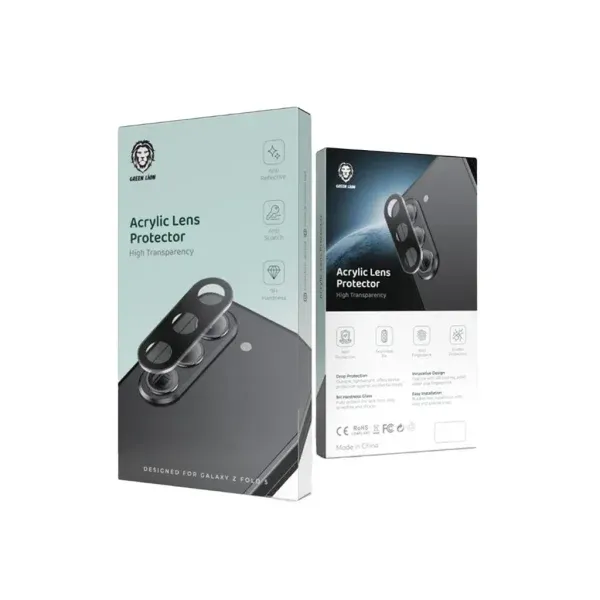 محافظ لنز اکریلیک برای SAMSUNG GALAXY Z FOLD 5 - BLACK - برند گرین لاین Green lion
