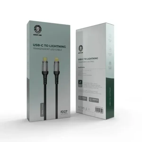 کابل شارژ USB-C به Lightning گرین لاین مدل GNLEDC27CTL