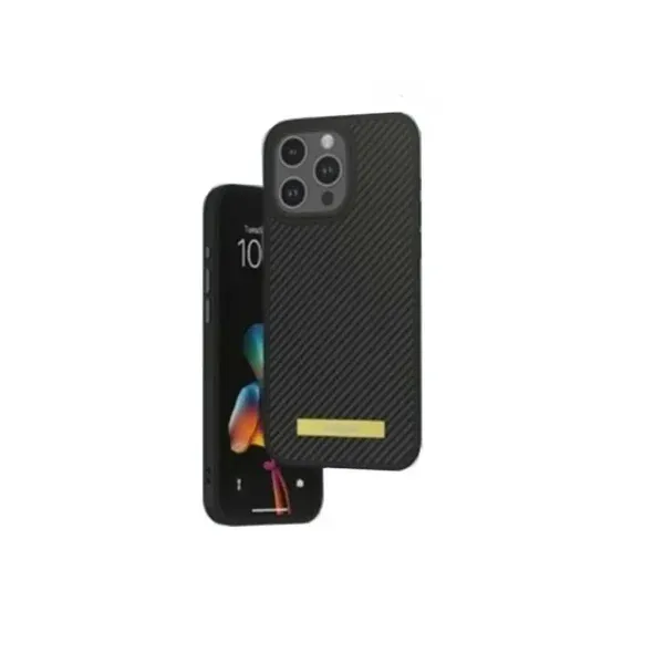 صفحه فلزی کربن مگ سیف برای iPhone 15PRO MAX - مشکی - برند گرین لاین Green lion