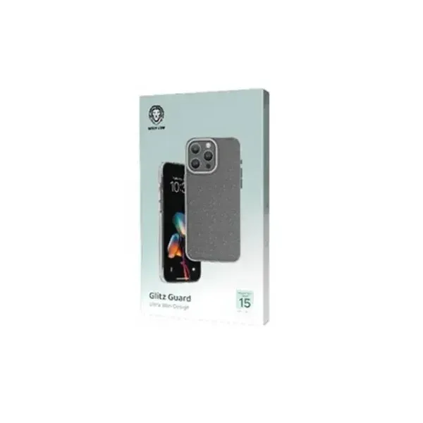 GLITZ GUARD CASE با طراحی فوق العاده باریک برای آیفون 15 PRO MAX - CLEAR - برند گرین لاین Green lion