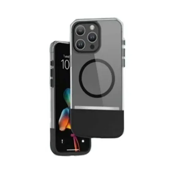 MAGSAFE DOU GUARD دو تکه مغناطیسی برای iPhone 15PRO MAX - مشکی - برند گرین لاین Green lion