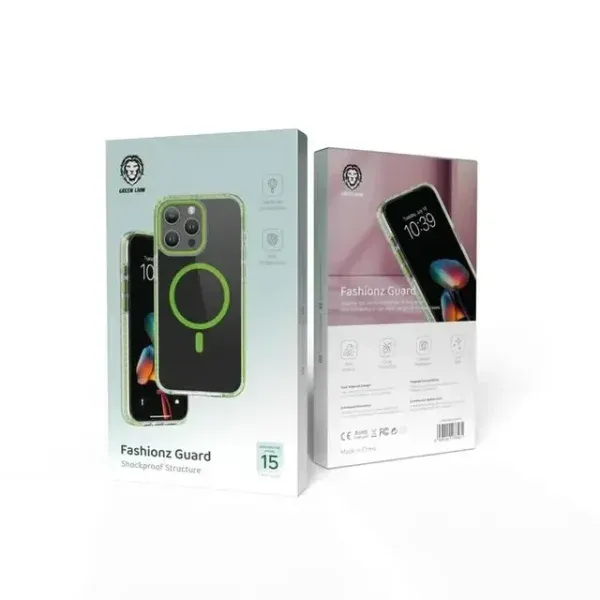 MAGSAFE FASHIONZ GUARD CASE IPHONE 15PRO MAX - سبز - برند گرین لاین Green lion