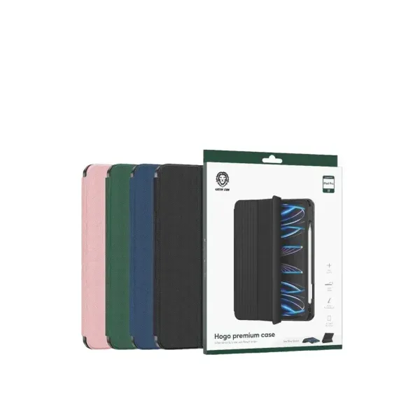 کیف ممتاز HOGO با جای مداد برای IPAD PRO AIR 4/5 11 اینچ/10.9 اینچ آبی - برند گرین لاین Green lion
