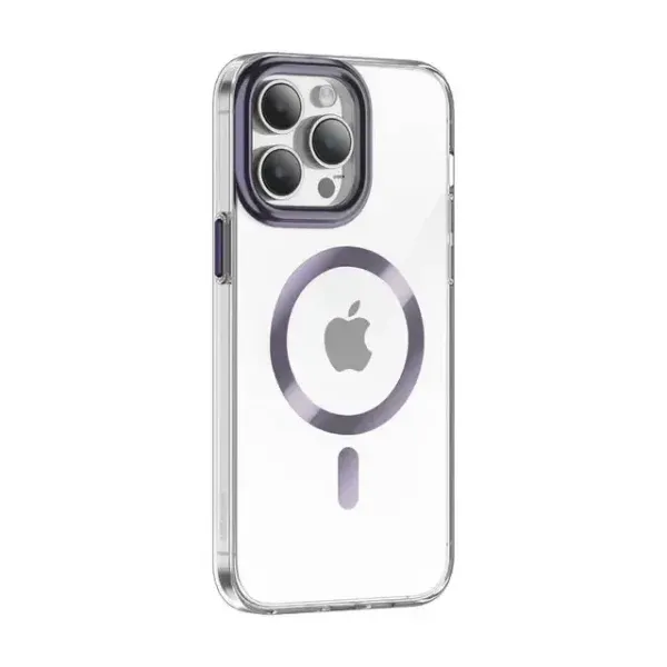 CLEAR MAGSAFE 2 CASE برای IPHONE 14 PRO (6.1 اینچ) - بنفش - برند گرین لاین Green lion