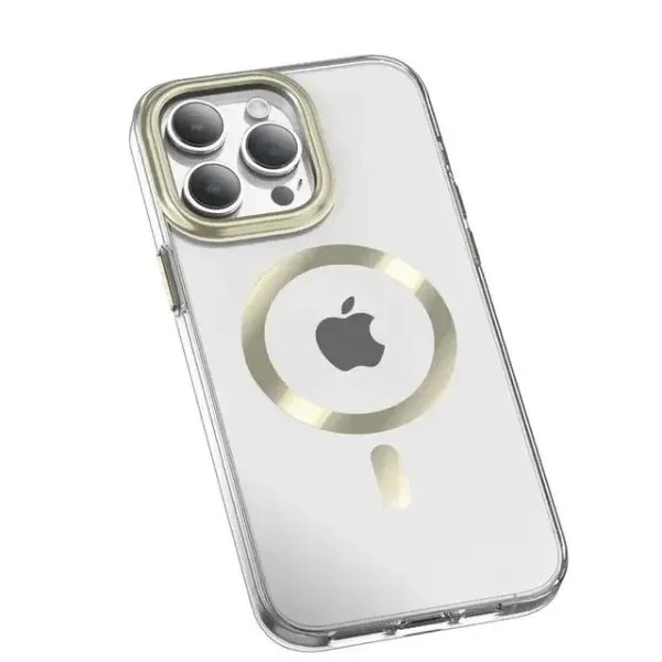 CLEAR MAGSAFE 2 CASE برای IPHONE 14 PRO (6.1 اینچ) - طلایی - برند گرین لاین Green lion