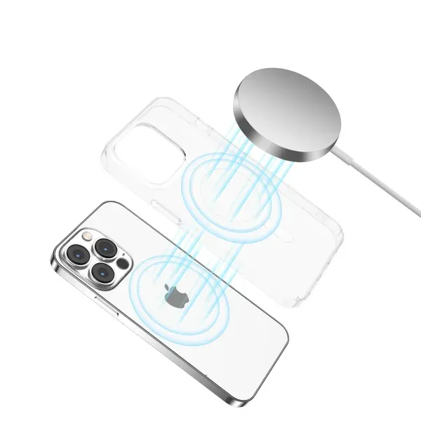 قاب GREEN MAGSAFE DELGADO برای آیفون 13 6.1 اینچ - CLEAR - برند گرین لاین Green lion